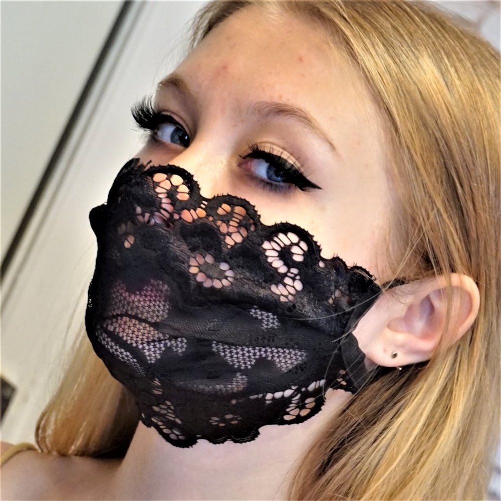 BLACK LACE HALLOWEEN PARTY MASK GIFT FOR WOMEN